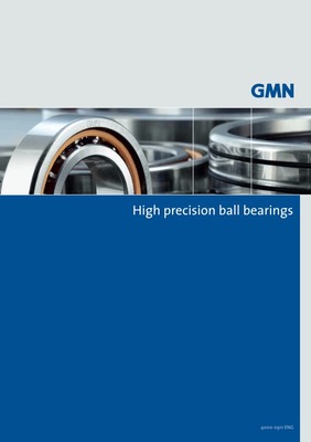 Catalog of GMN high precision ball bearings