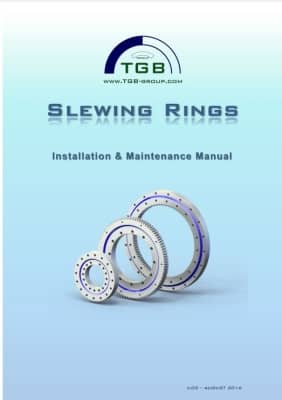 TGB Slewing rings - Installation and Maintenance Manual