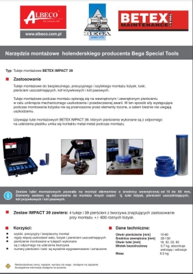 BEGA BETEX Impact 39 Zestaw Tulei Montażowych