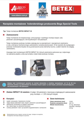 BEGA BETEX Impact 33 Zestaw Tulei Montażowych