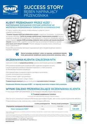 SNR NTN - Bęben napinający przenośnika - Case study