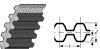 2000-8M-20 TOP DRIVE HTD DUAL SIT