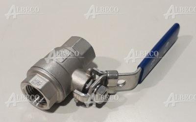 Zawór kulowy 1/2" ręczny 2-częściowy INOX