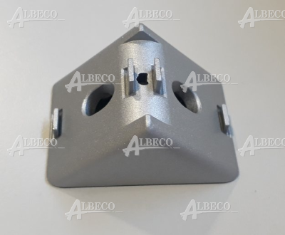 Kątownik 8 40x40 Zn, białe aluminium zbliżone do RAL 9006
